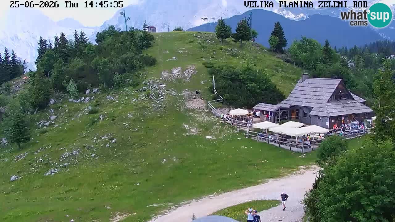 Zeleni Rob – kamera v živo | Velika Planina