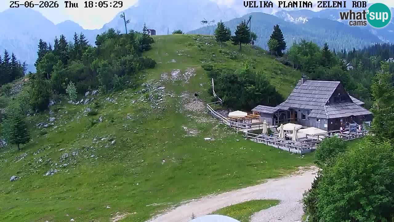 Zeleni Rob – kamera v živo | Velika Planina