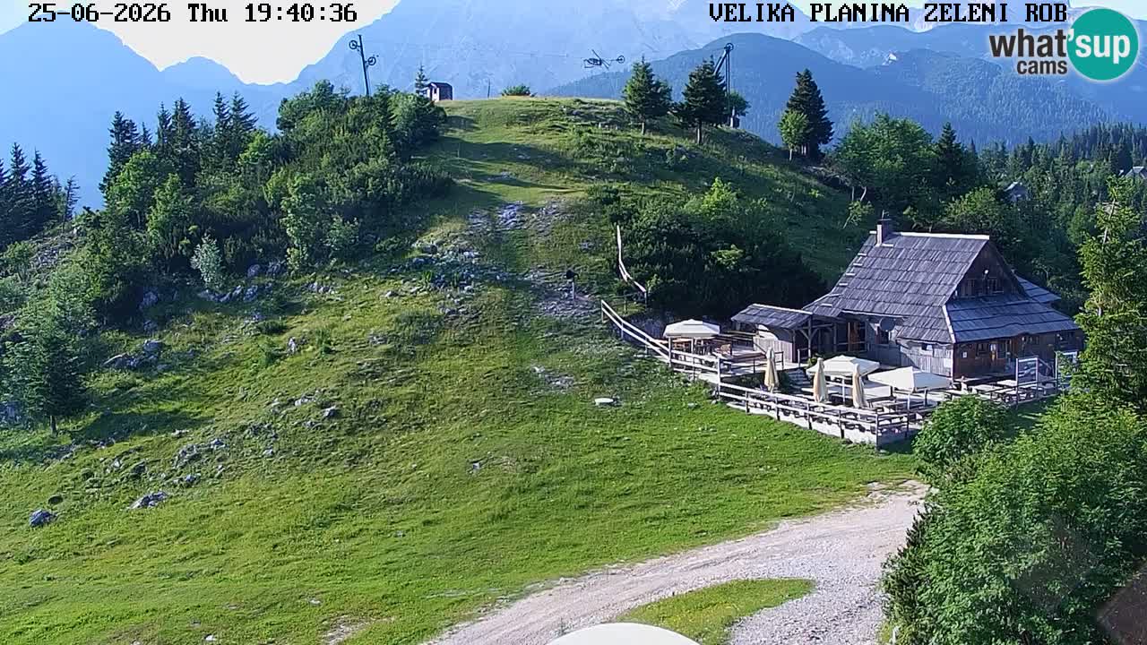 Zeleni Rob | Webcam en vivo Velika Planina
