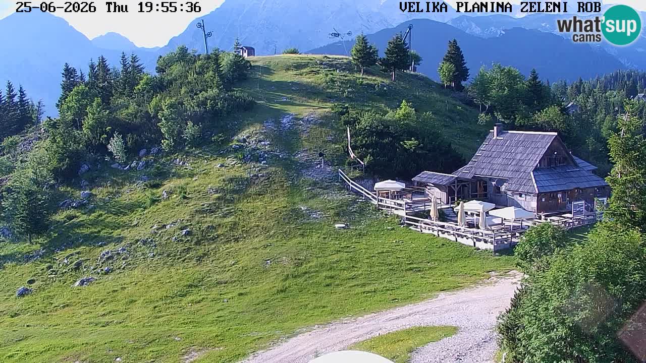Zeleni Rob – kamera v živo | Velika Planina