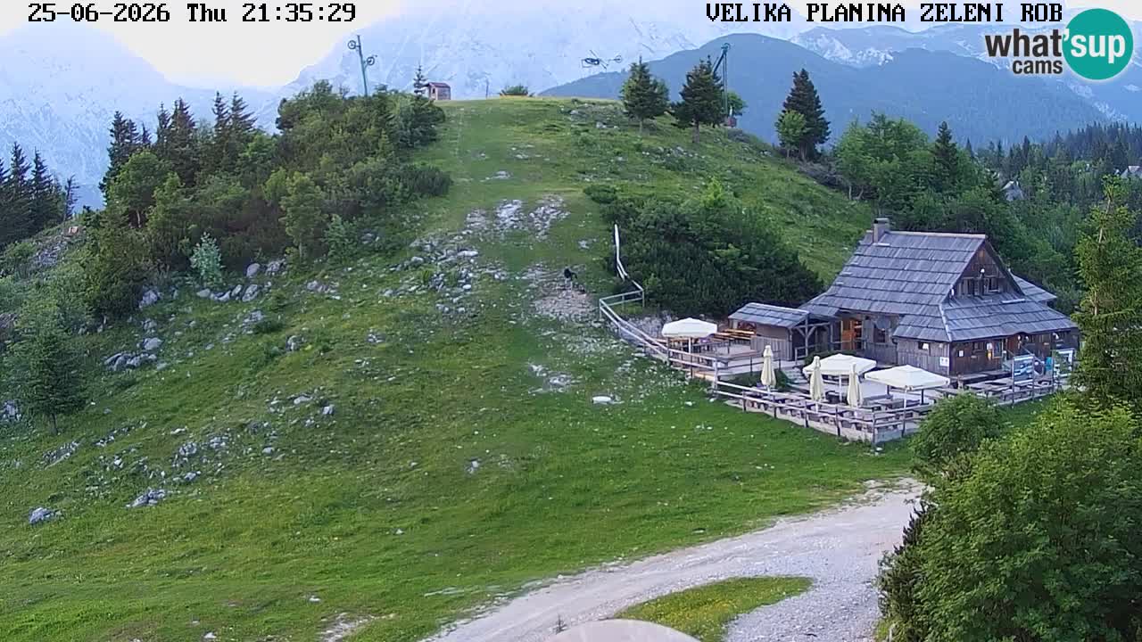 Zeleni Rob | Webcam en vivo Velika Planina