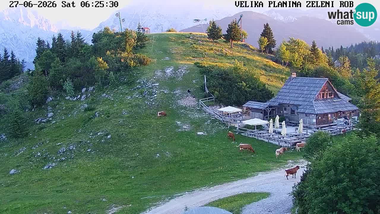 Zeleni Rob | Webcam en vivo Velika Planina