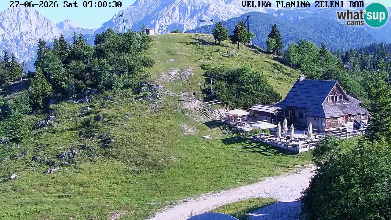 Zeleni Rob | Web kamera Velika Planina