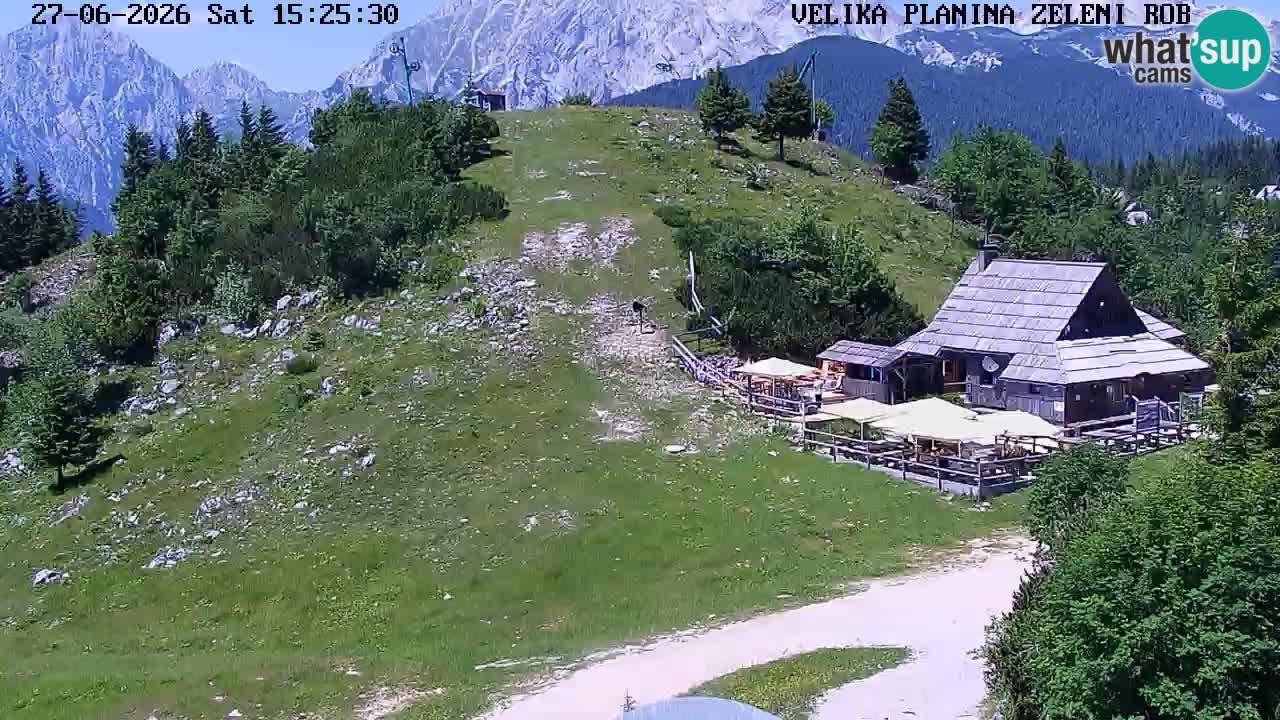 Zeleni Rob | Webcam en vivo Velika Planina