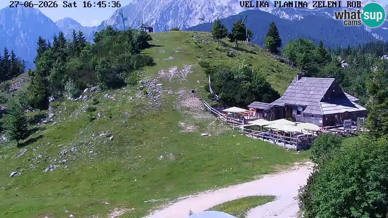 Zeleni Rob | Webcam en vivo Velika Planina