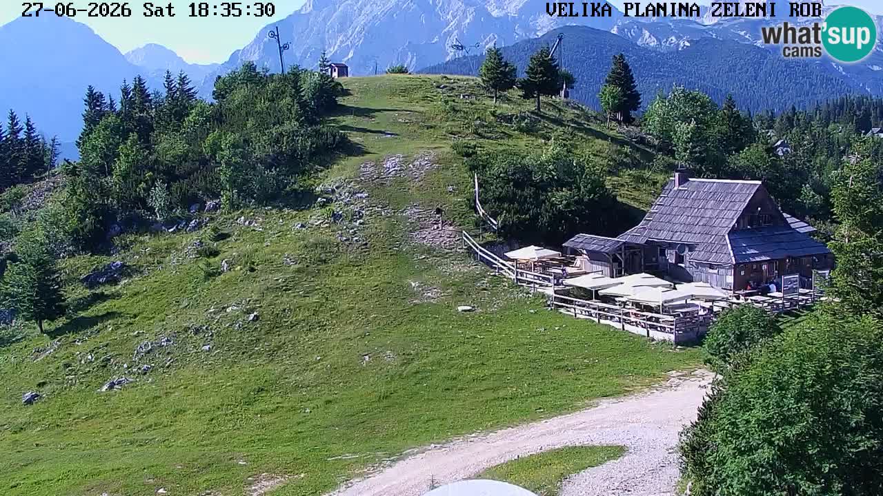 Zeleni Rob – kamera v živo | Velika Planina