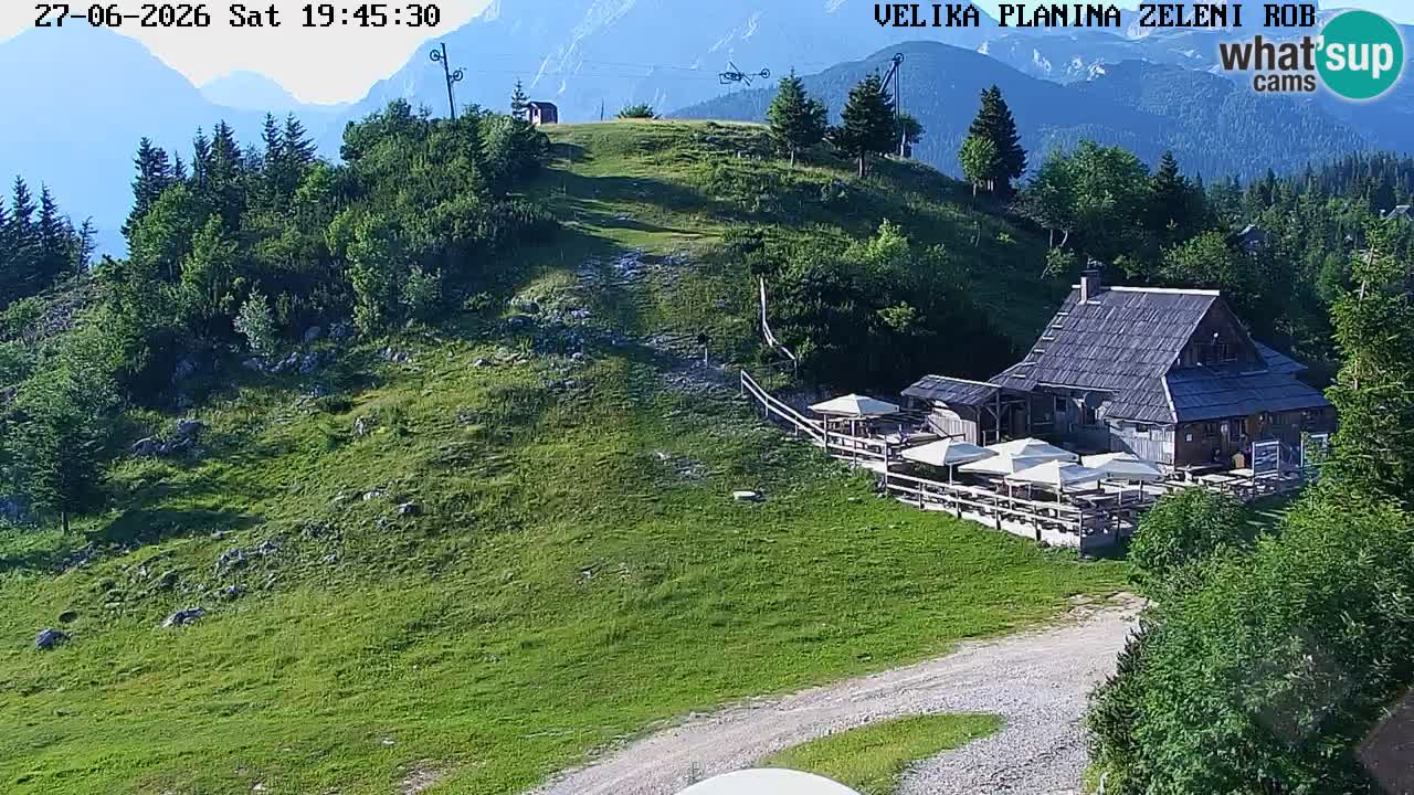 Zeleni Rob – kamera v živo | Velika Planina