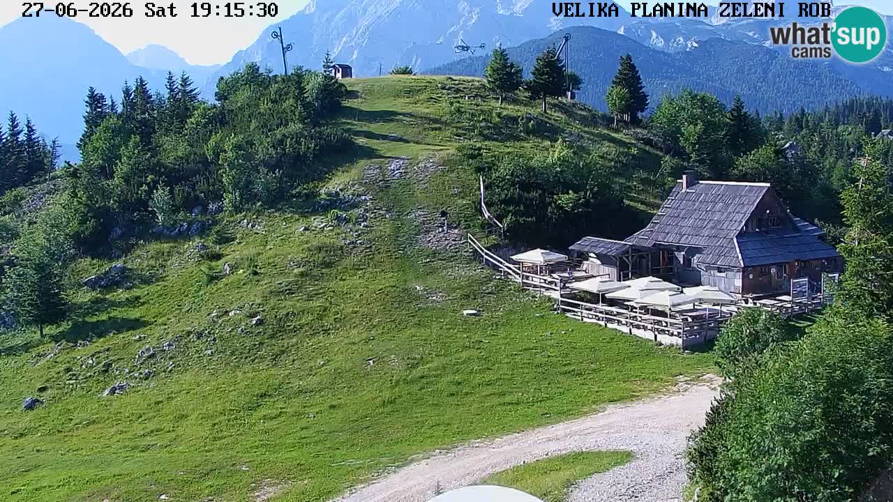 Zeleni Rob | Webcam en vivo Velika Planina
