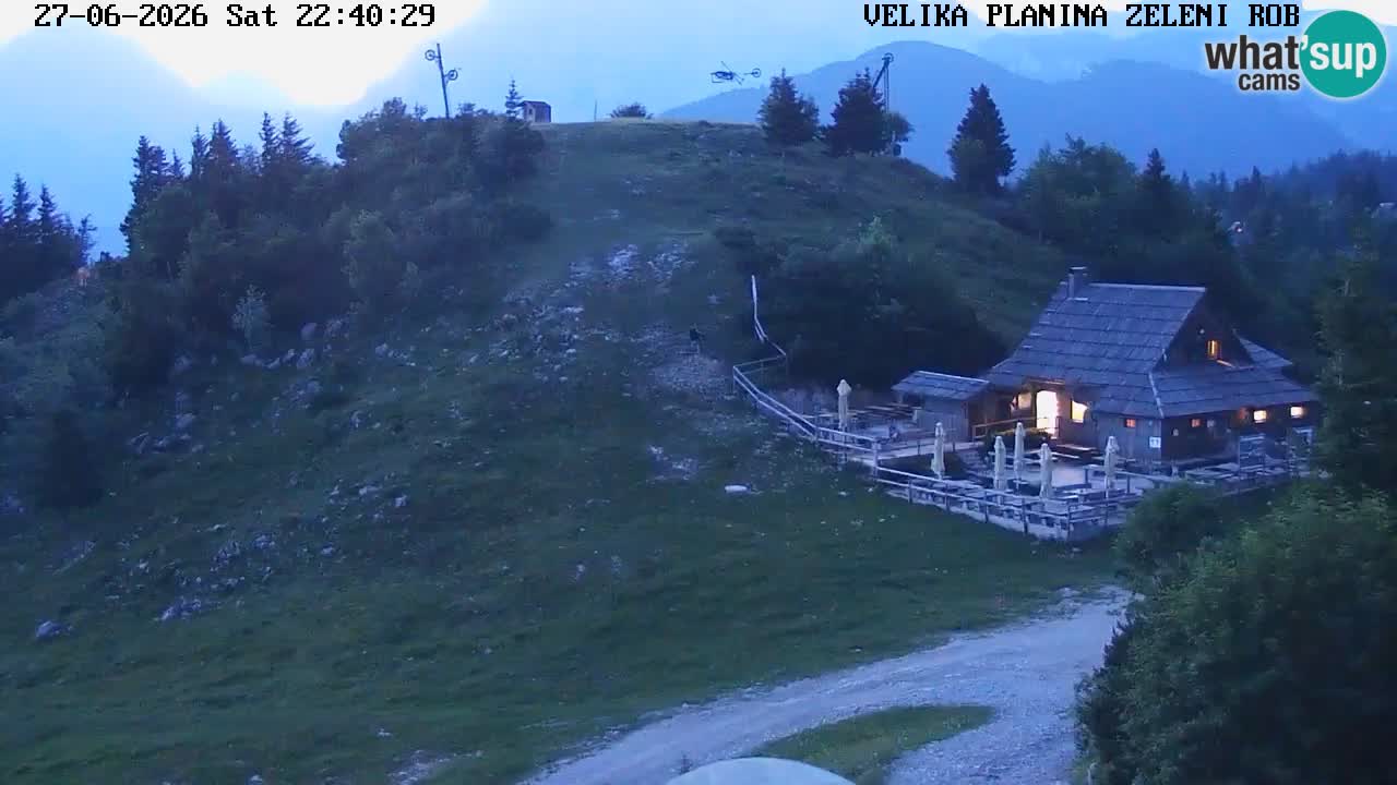 Zeleni Rob | Webcam en vivo Velika Planina