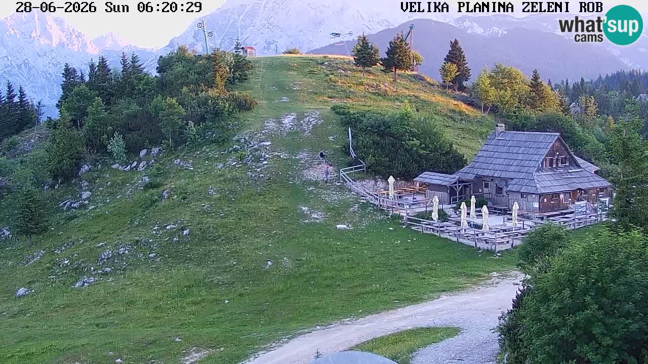 Zeleni Rob – kamera v živo | Velika Planina