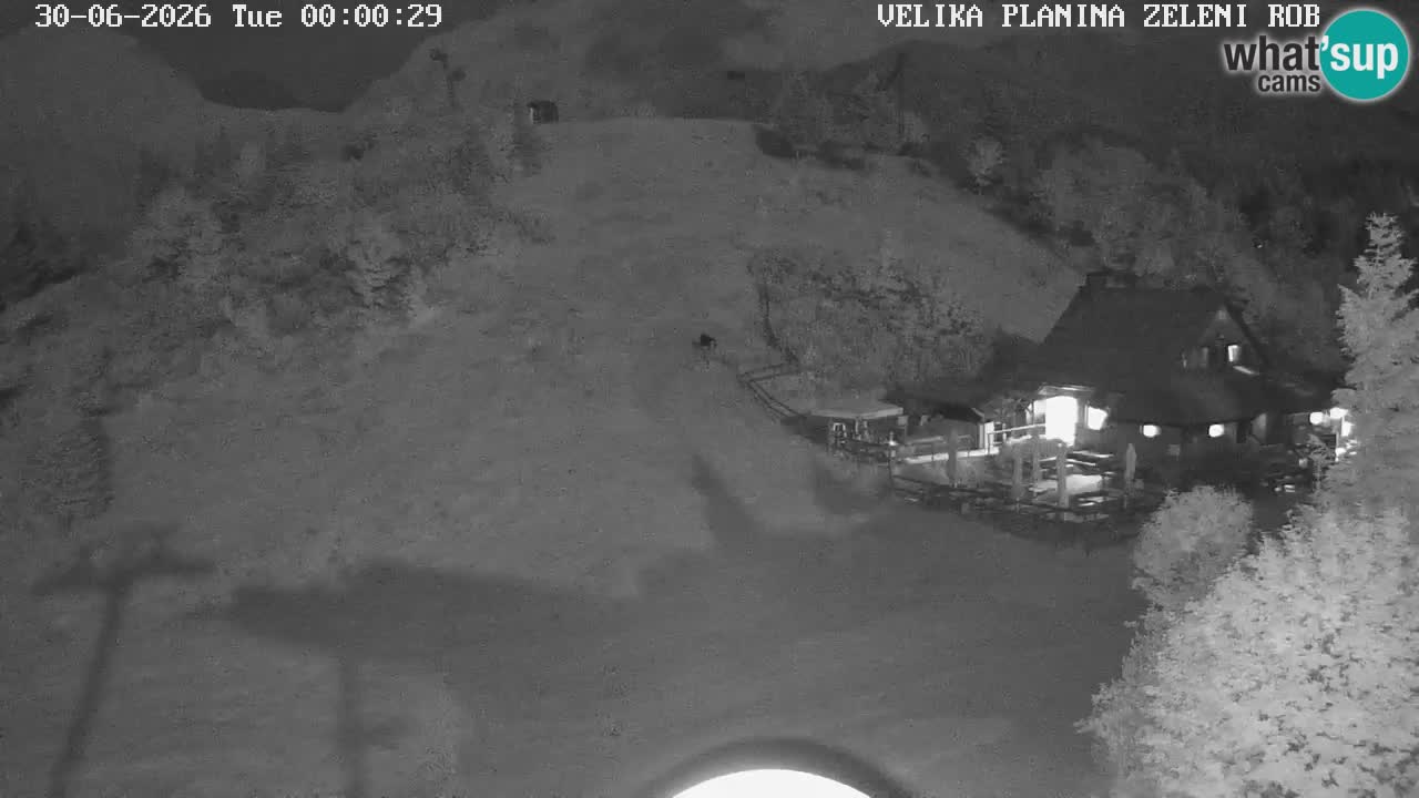Zeleni Rob – kamera v živo | Velika Planina