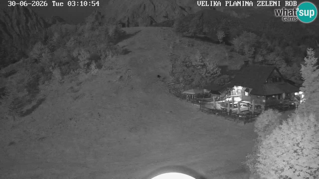 Zeleni Rob – kamera v živo | Velika Planina