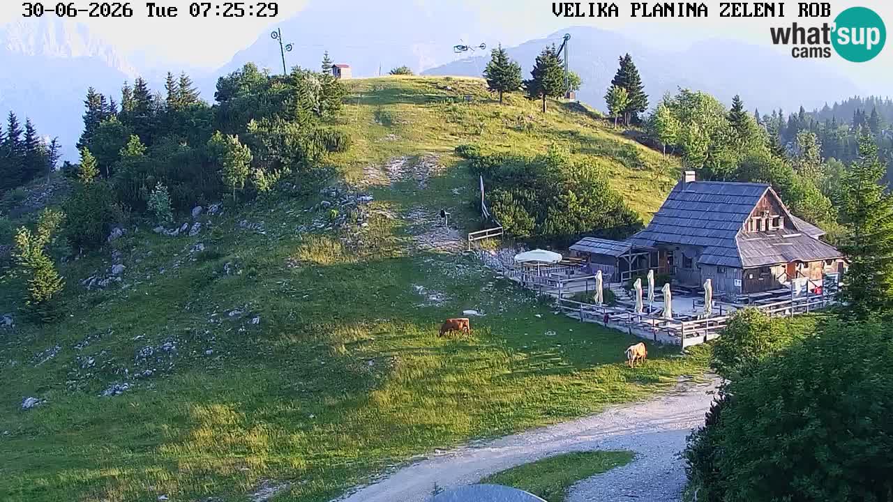 Zeleni Rob | Webcam live Velika Planina