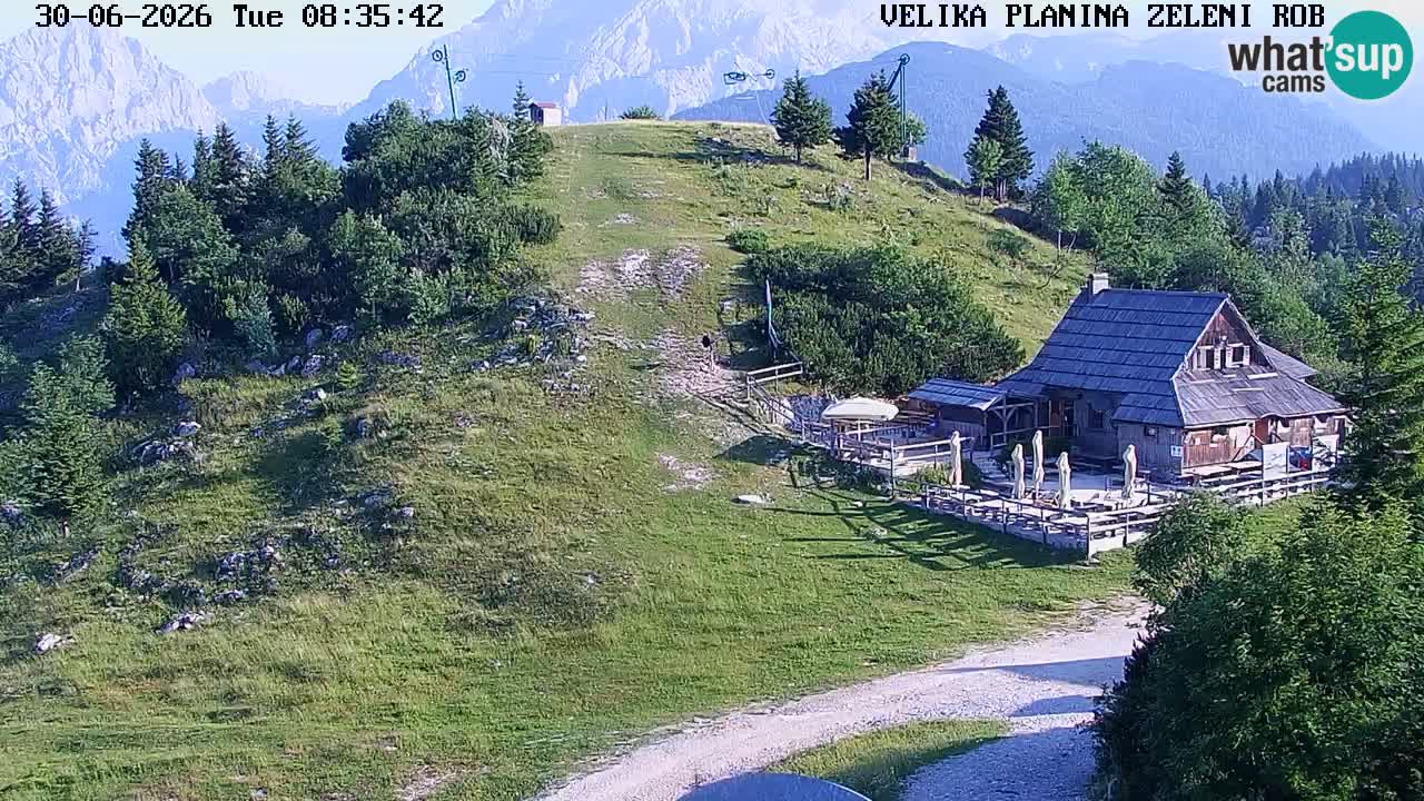 Zeleni Rob | Webcam en vivo Velika Planina