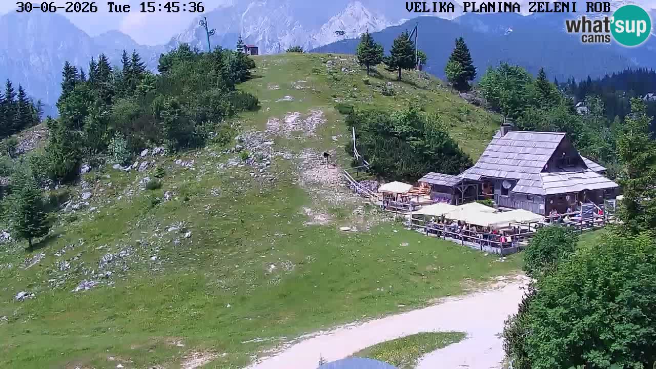 Zeleni Rob – kamera v živo | Velika Planina