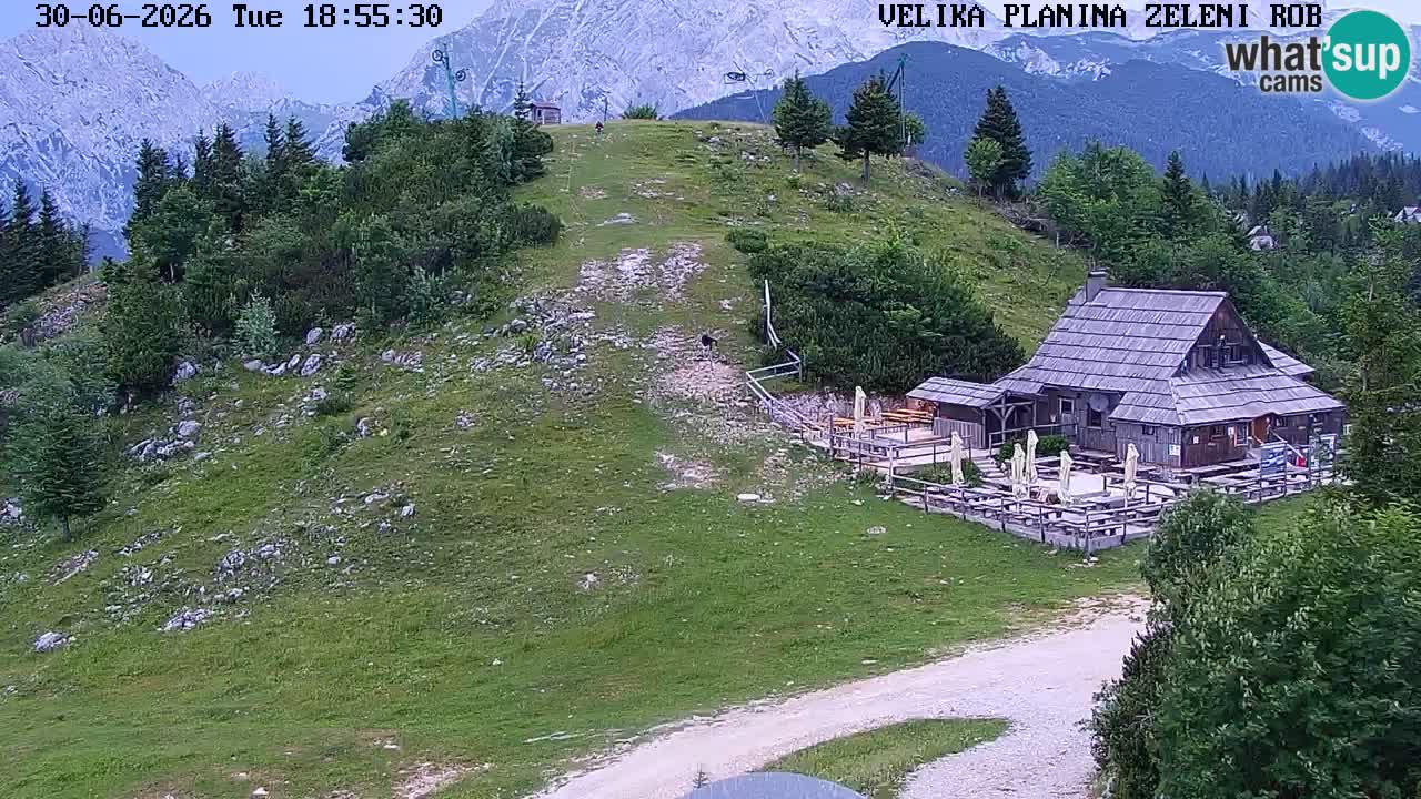 Zeleni Rob – kamera v živo | Velika Planina