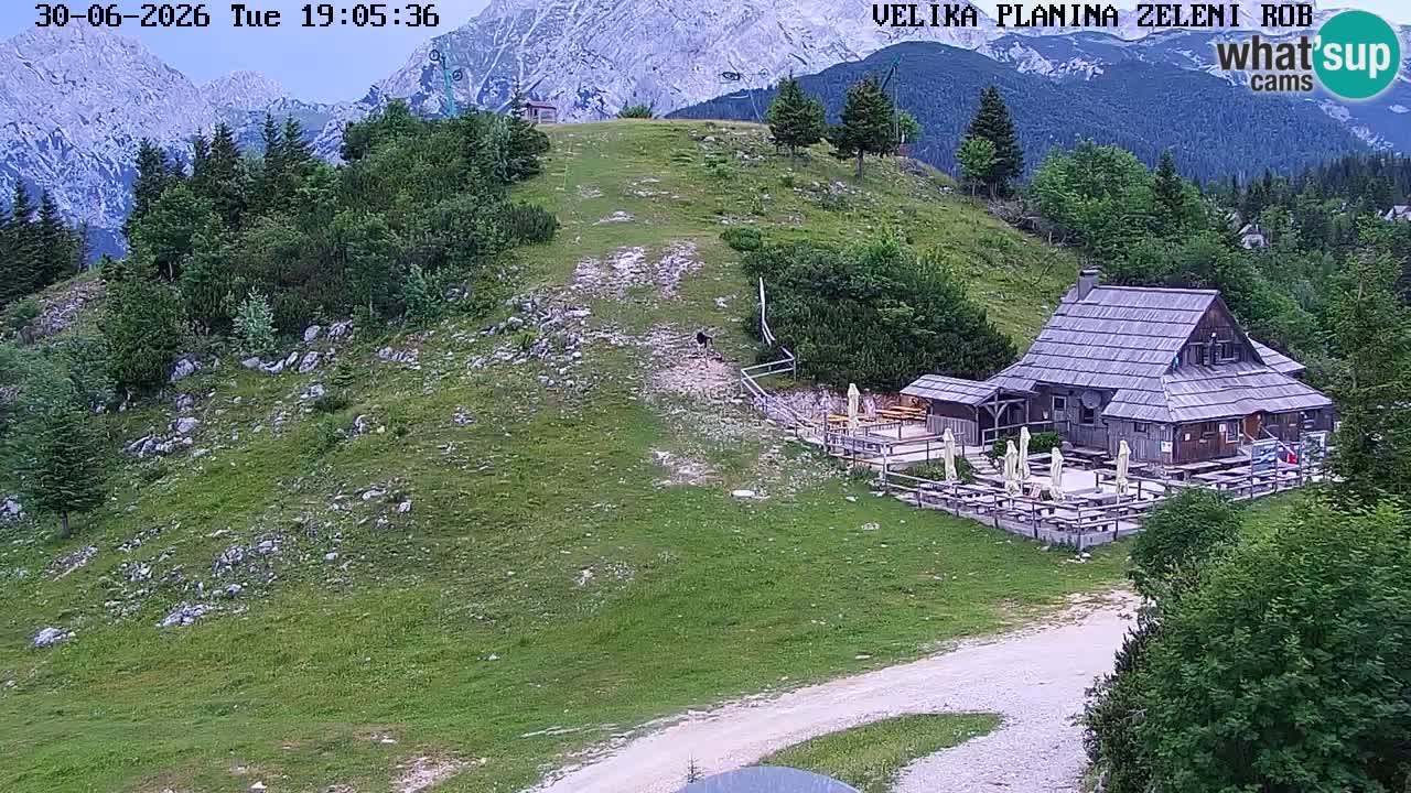 Zeleni Rob | Webcam en vivo Velika Planina