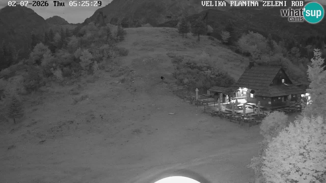 Zeleni Rob | Webcam en vivo Velika Planina
