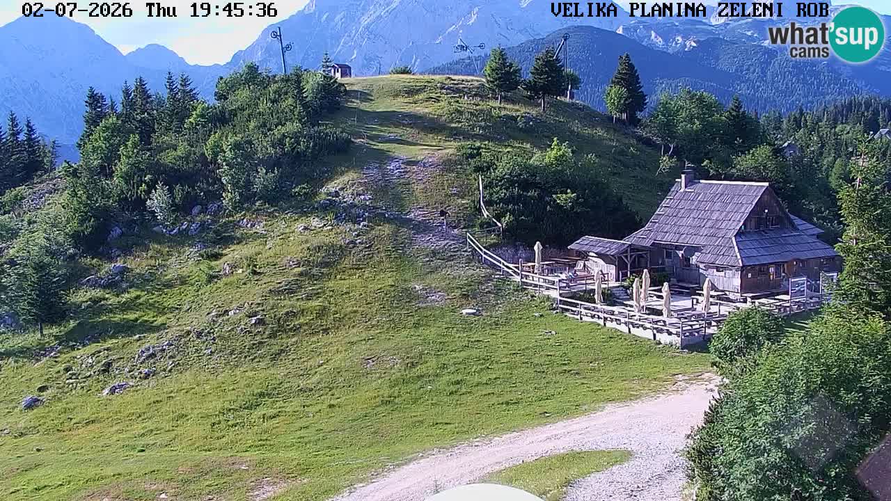 Zeleni Rob | Webcam en vivo Velika Planina