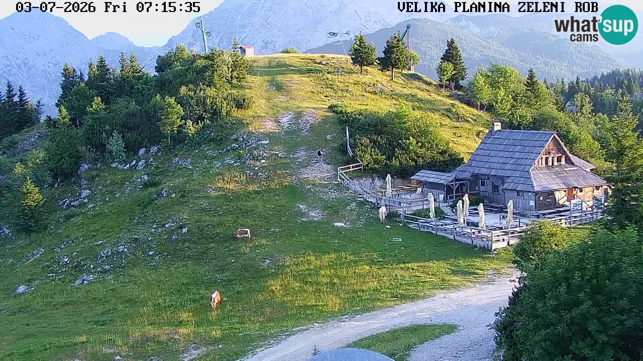Zeleni Rob | Webcam live Velika Planina