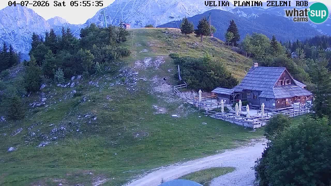 Zeleni Rob | Webcam en vivo Velika Planina
