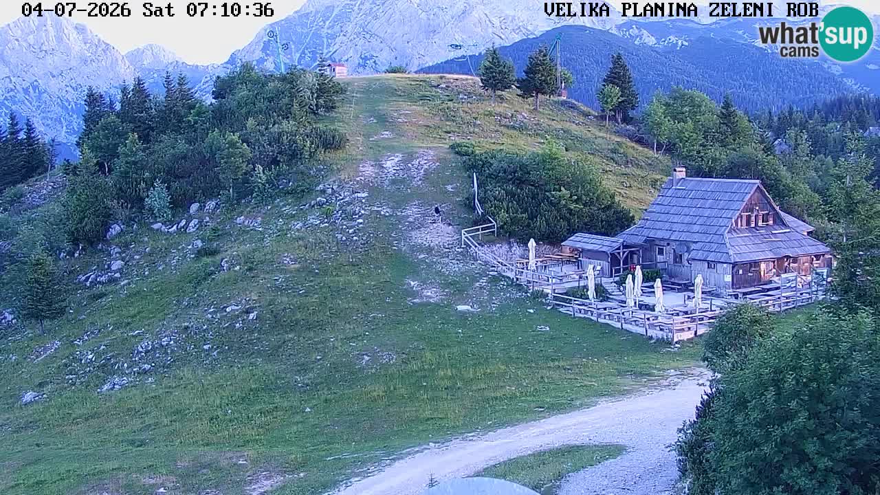Zeleni Rob | Webcam en vivo Velika Planina