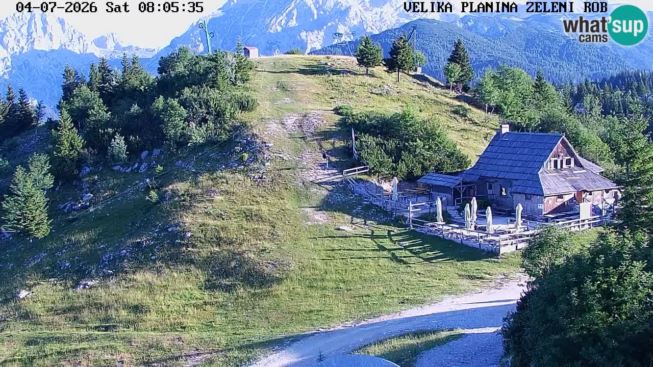 Zeleni Rob – kamera v živo | Velika Planina