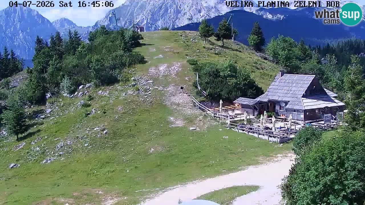 Zeleni Rob | Webcam en vivo Velika Planina