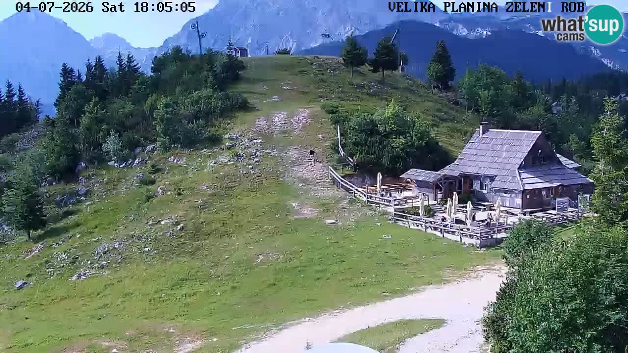 Zeleni Rob | Webcam en vivo Velika Planina