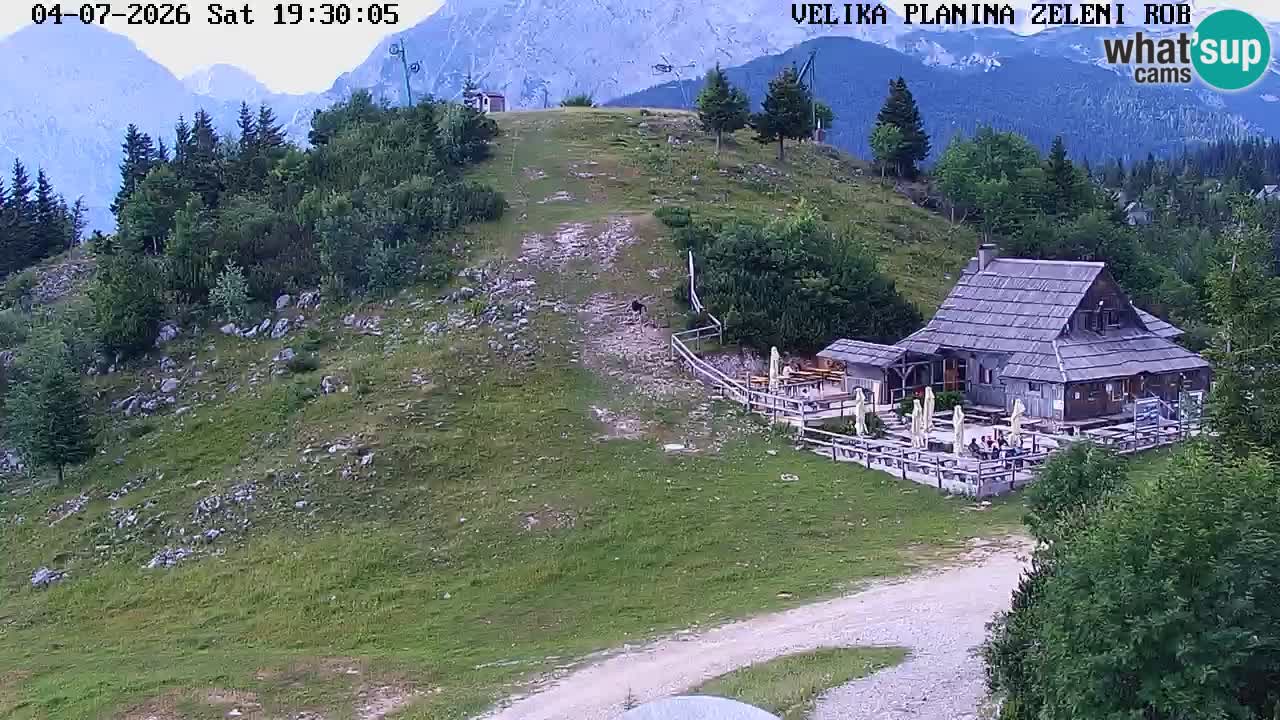 Zeleni Rob | Webcam en vivo Velika Planina