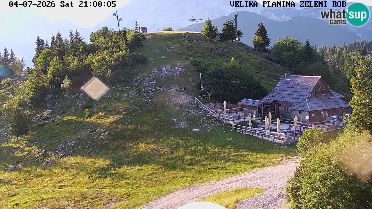 Zeleni Rob – kamera v živo | Velika Planina
