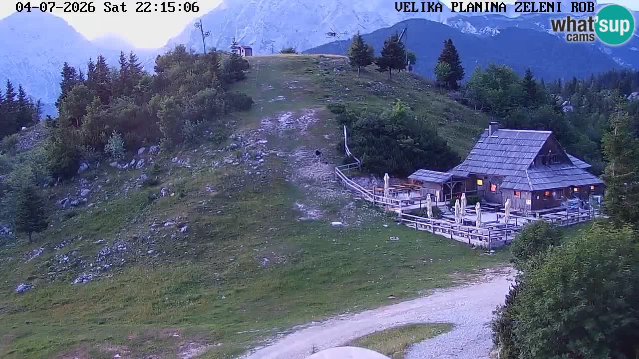 Zeleni Rob – kamera v živo | Velika Planina
