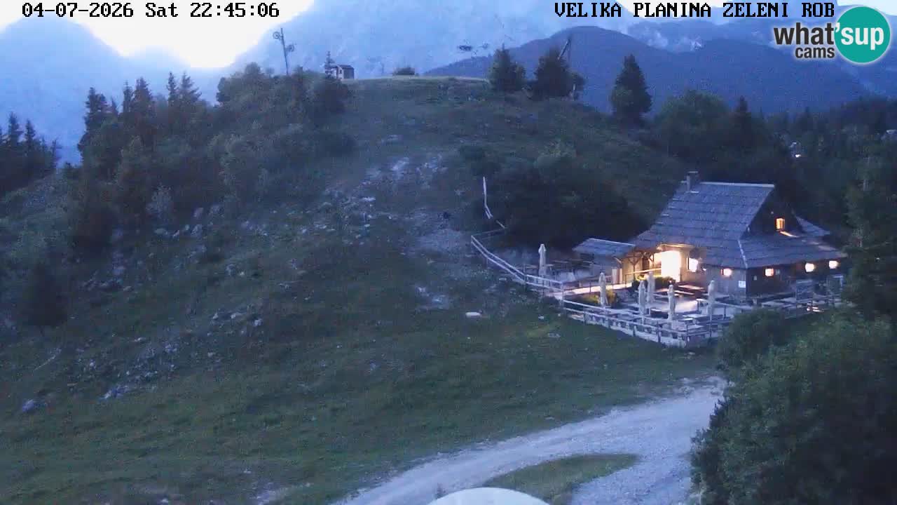Zeleni Rob | Webcam en vivo Velika Planina