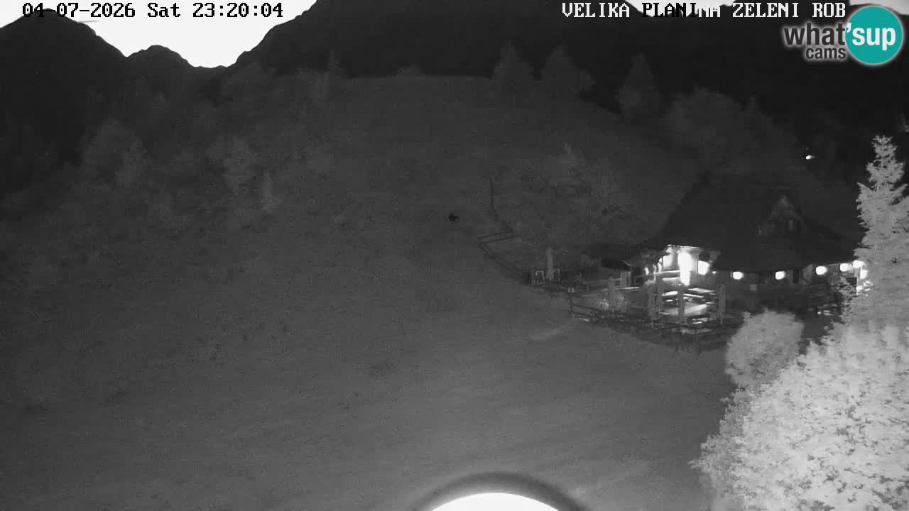 Zeleni Rob – kamera v živo | Velika Planina