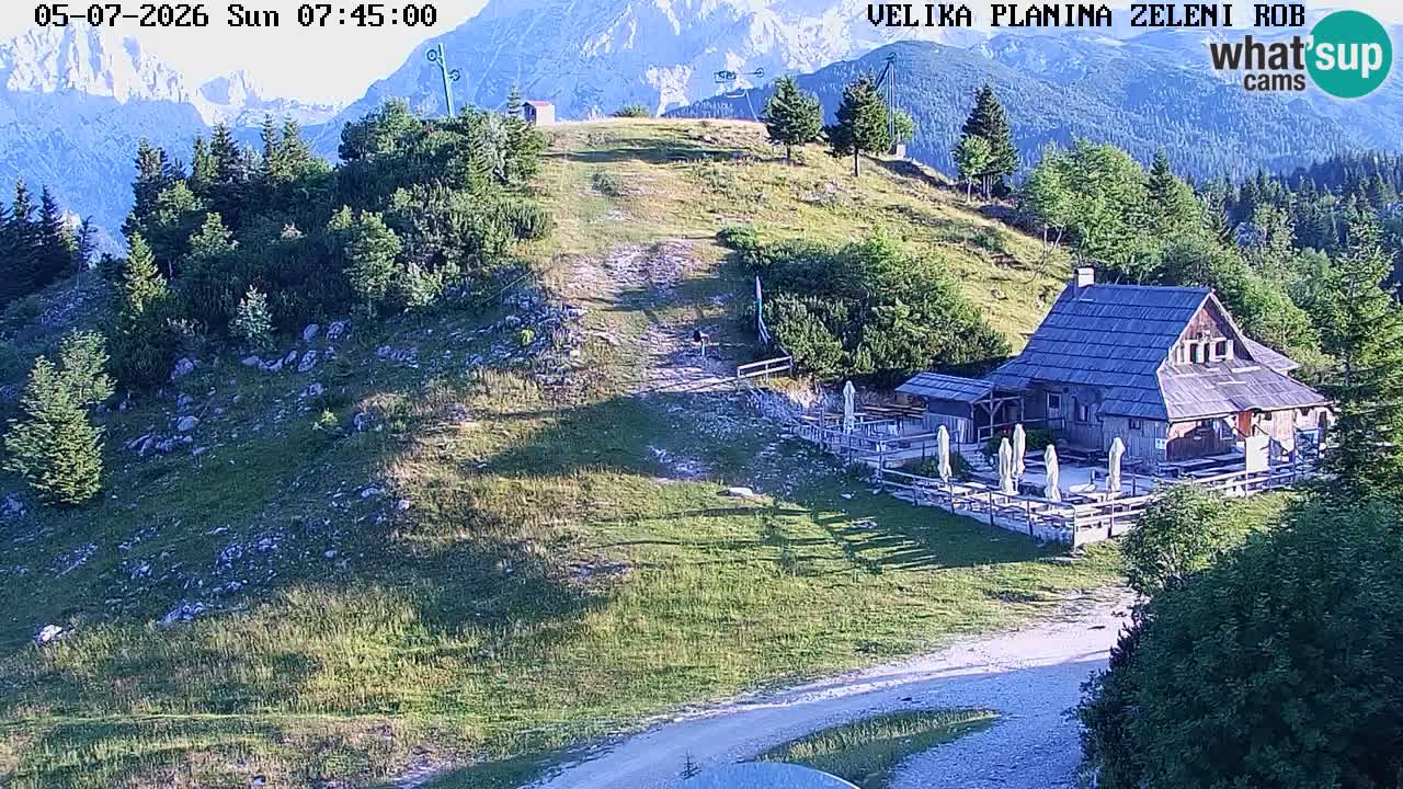 Zeleni Rob – kamera v živo | Velika Planina
