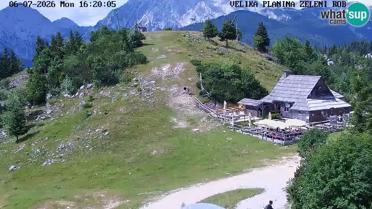 Zeleni Rob – kamera v živo | Velika Planina