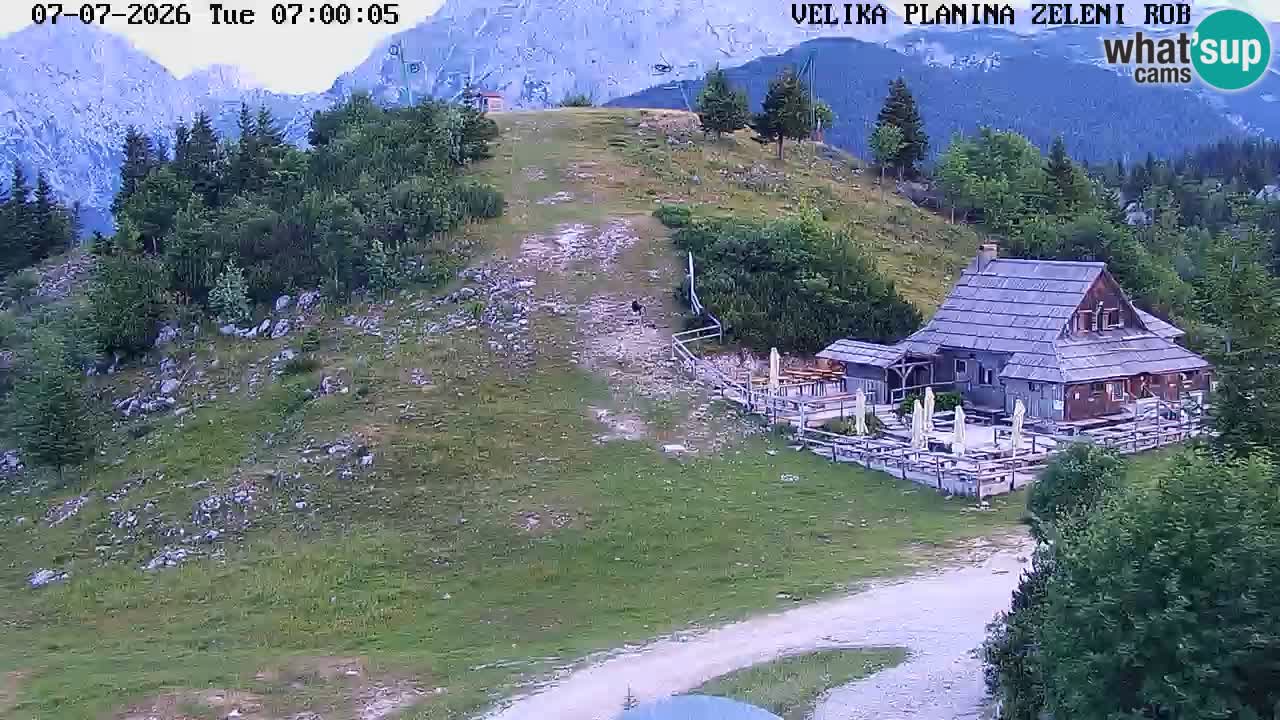 Zeleni Rob | Webcam en vivo Velika Planina