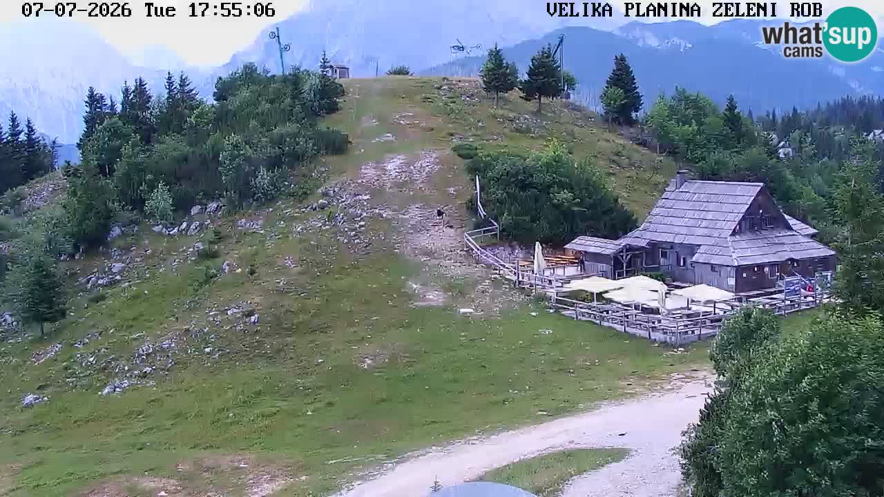 Zeleni Rob | Webcam en vivo Velika Planina