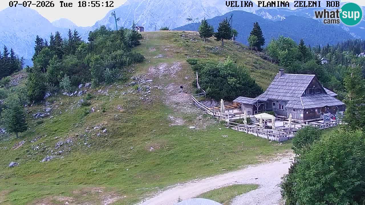 Zeleni Rob – kamera v živo | Velika Planina