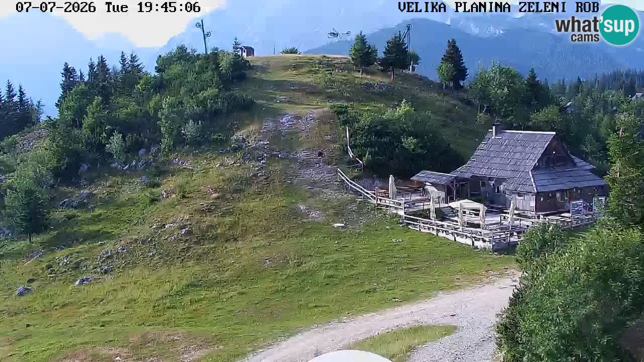 Zeleni Rob – kamera v živo | Velika Planina