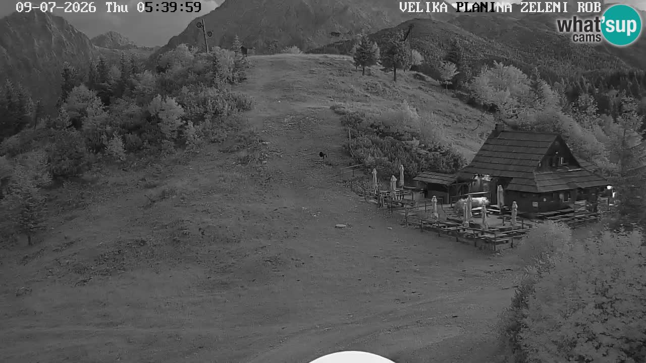 Zeleni Rob | Webcam en vivo Velika Planina