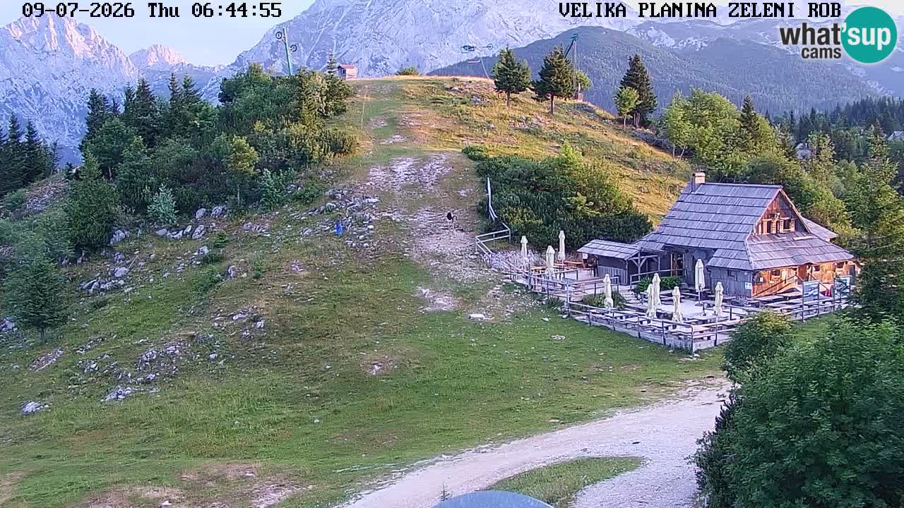 Zeleni Rob | Webcam en vivo Velika Planina