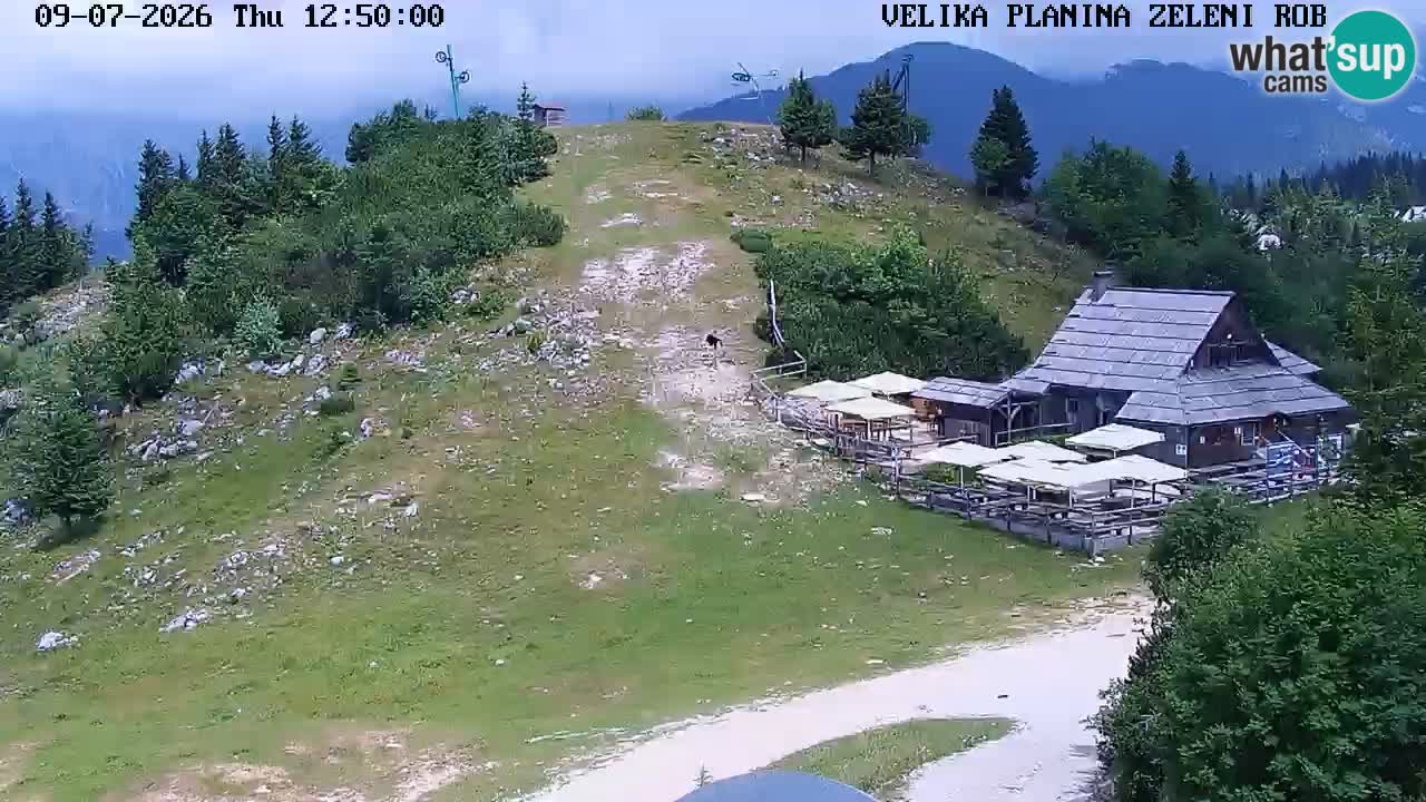 Zeleni Rob | Web kamera Velika Planina