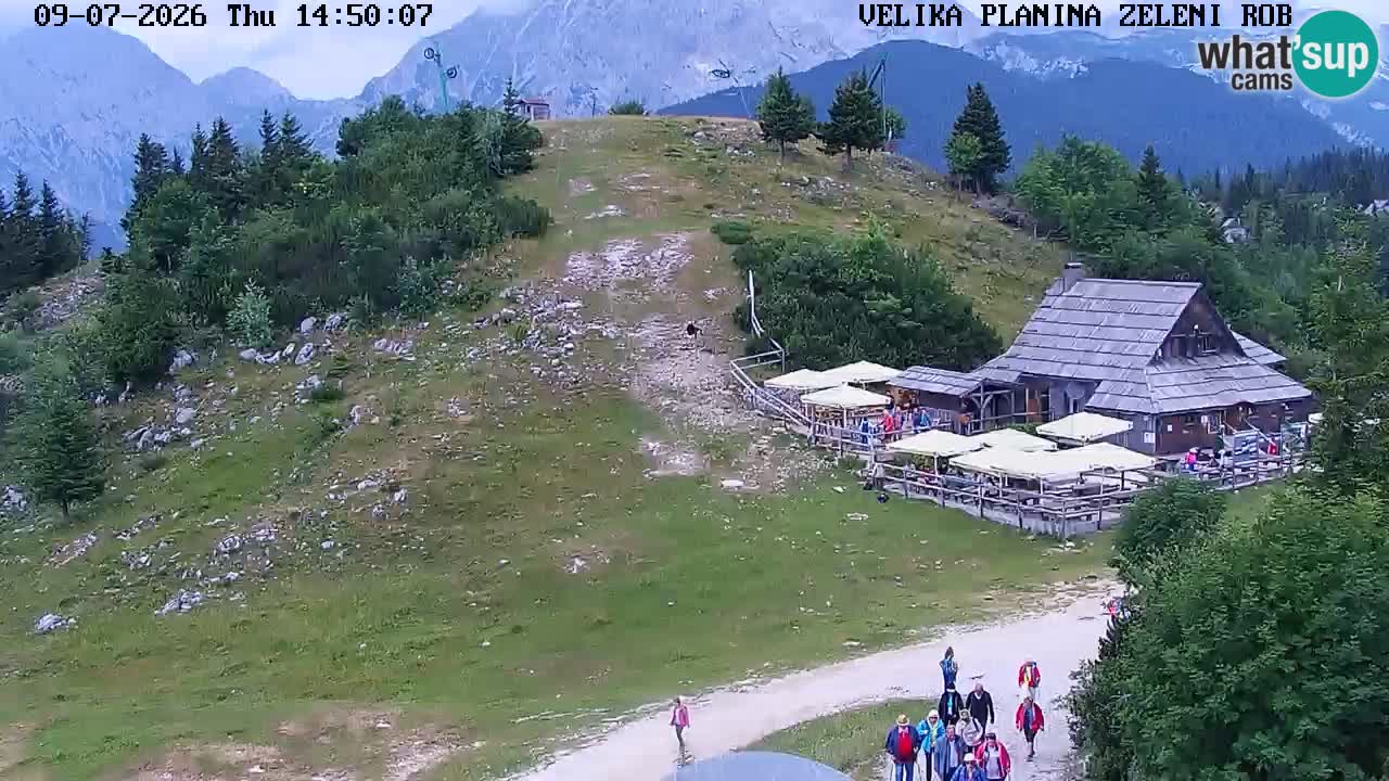 Zeleni Rob – kamera v živo | Velika Planina