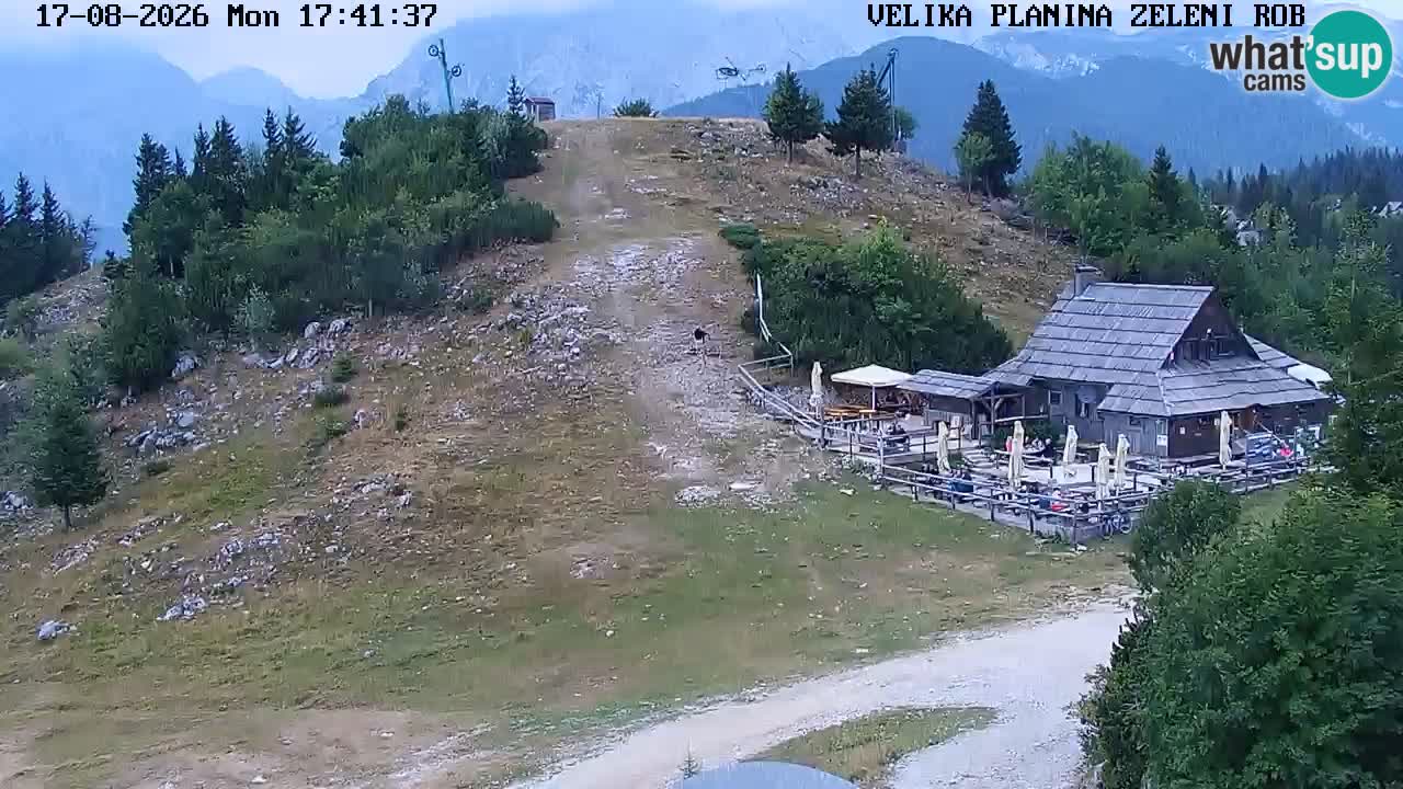Zeleni Rob – kamera v živo | Velika Planina