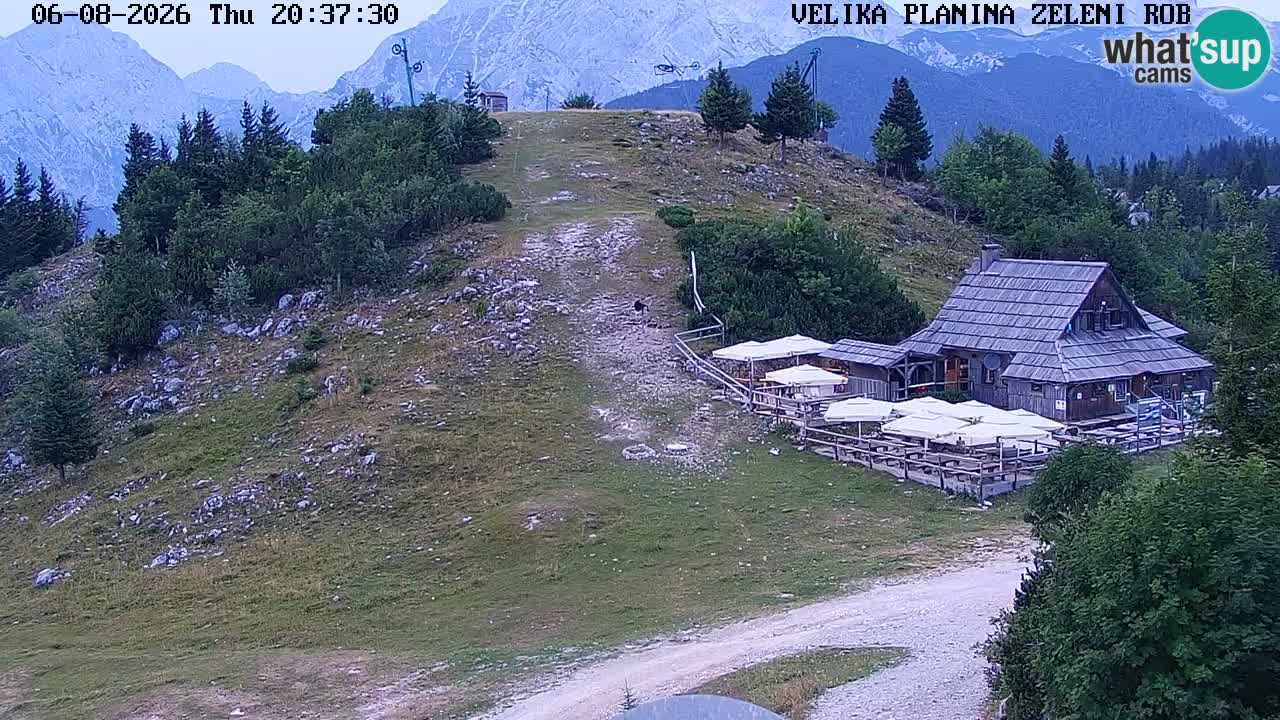 Zeleni Rob – kamera v živo | Velika Planina