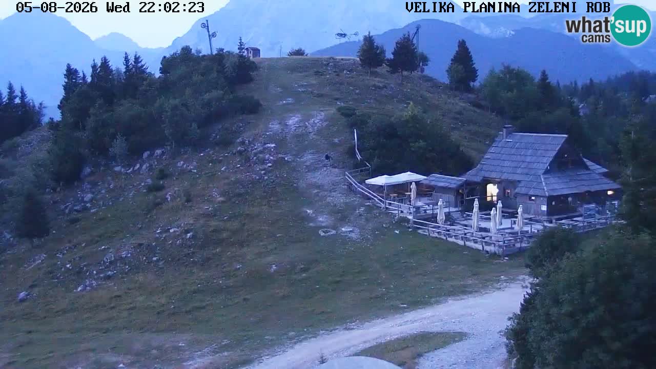 Zeleni Rob – kamera v živo | Velika Planina