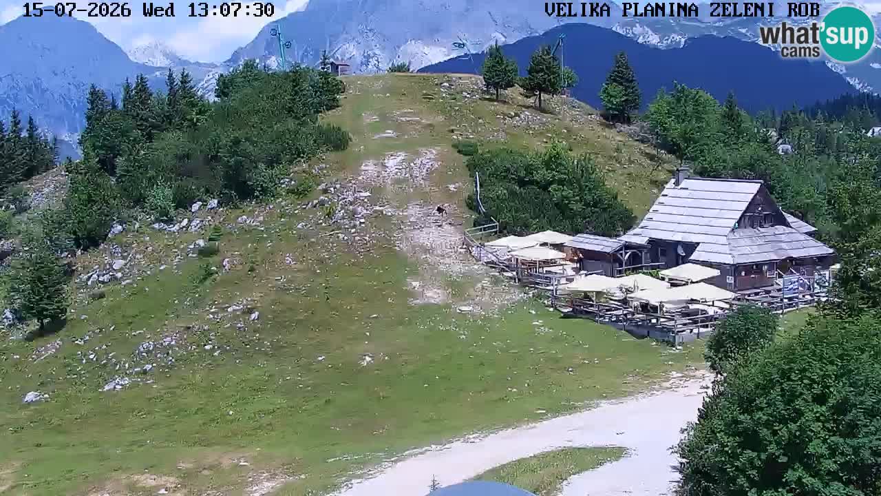 Zeleni Rob – kamera v živo | Velika Planina