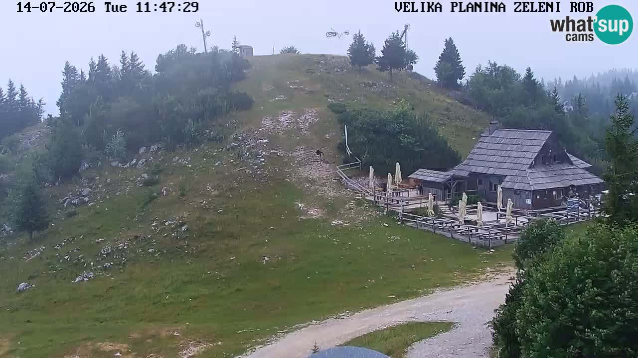 Zeleni Rob | Webcam en vivo Velika Planina