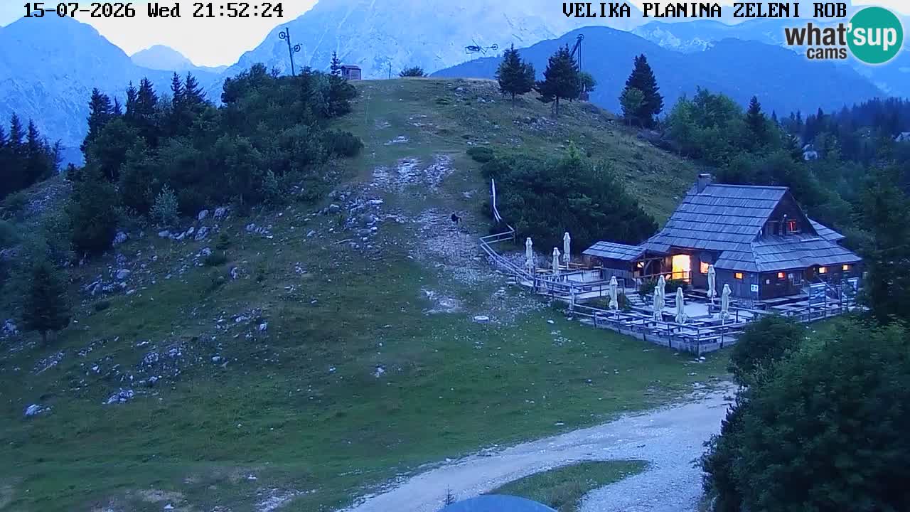 Zeleni Rob | Webcam en vivo Velika Planina
